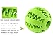 chuangwei Wangstar Dual Pet Dog Toy Balls, Nontoxic, Bite Resistant Rubber Balls, Tooth Cleaning Ball, Chew Training Ball Toy, Green