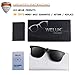 WELUK Polarized Clip On Flip Ups Sunglasses TR90 Frame UV400 Driving (Grey, 60)