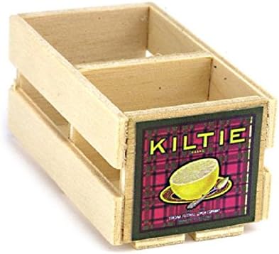 Dollhouse Miniature Wooden Crate w/ Middle Divider by Farrow Industries