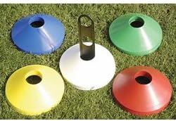 Precision Training 50 x Plastic Space Markers (Size: 200mm (Diameter)) (Colour: Mixed )