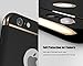 iphone 6 Plus Case, iphone 6s Plus Case, Anole Ultra-thin 3in1 Electroplate Metal Texture Plastic Hard Back Case Cover & Tempered Glass Screen Protector for Apple iphone 6 Plus 5.5 Inch (Black)