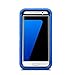 J.west Galaxy S7 Edge Case, Hybrid Dual Layer Combo Holster Case Heavy Duty Rugged Protective Case with Built-in Rotating Kickstand Swivel Belt Clip Holster for S7 Edge (Blue/Black)