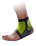Nike Pro Combat Hyperstrong Ankle Sleeve (Medium, Black/Volt)