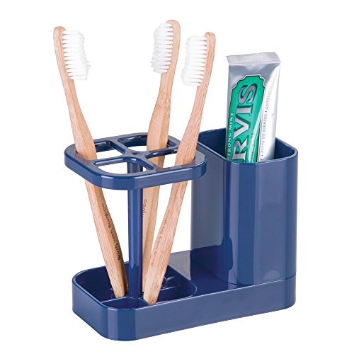 iDesign InterDesign Bathroom Toothbrush and Toothpaste Stand/Holder and