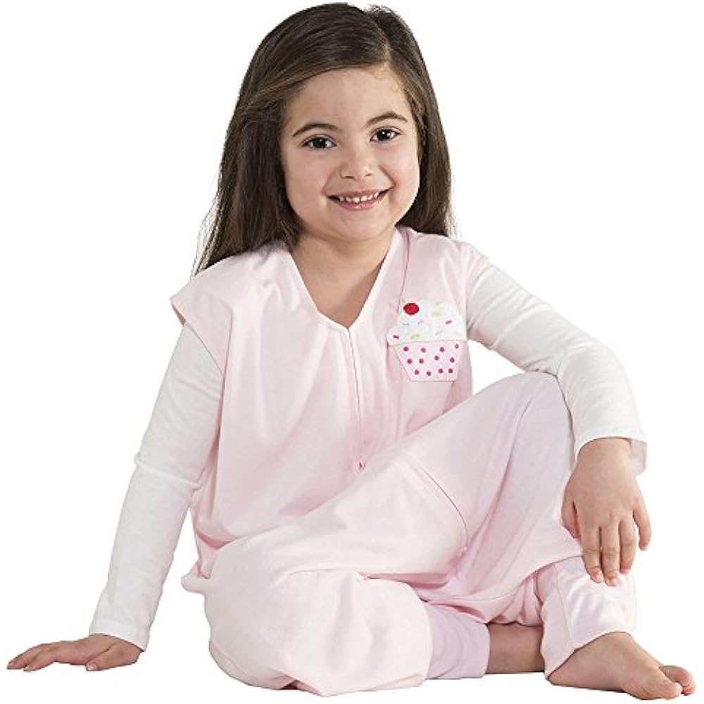 Wearable Blankets Big Kids Sleepsack Lightweight Knit Blanket, Pink, 2