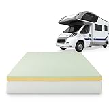 Zinus AZ-GTFT-300SQ 3 Inch Green Tea Memory Foam Mattress Topper, Short Queen