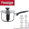 Prestige-Everyday-Cookware-Set-Stainless-Steel-5-Piece-Non-Stick Prestige Stainless Steel Non Stick Pots and Pans Set of 5 - Suitable as Induction Hob Pan Set with Straining Lids…
