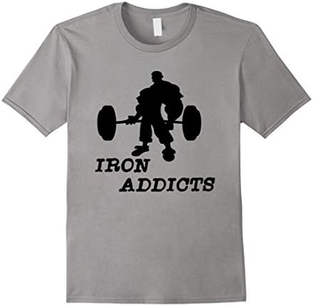 Men's Iron Addicts T-Shirt XL Slate
