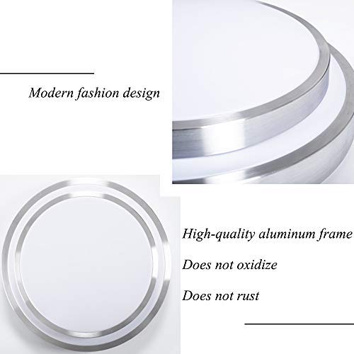 AFSEMOS Flush Mount LED Ceiling Light Warm White 9 Inches Round 18W 3000K, Flush Mount Ceiling Light Modern Decoration for Kitchen Dining Room Bathroom Bedroom