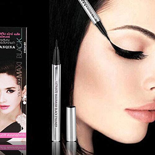 2021 Personality Women Eye Liner Eyeliner Quick Waterproof Charm Make Up Eyeliner Pen 3ml (Red)