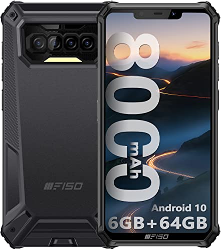 Rugged Smartphone Unlocked OUKITEL F150 6GB+64GB(SD 256G) 8000mAh Android 10 Dual-SIM 4G Global 5.86