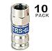 PCT-TRS-6 Universal RG-6 Coaxial Locking Compression Connector - 10 Pack