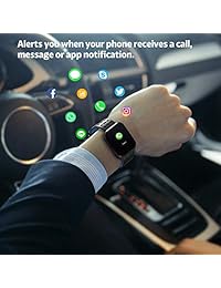 Surpro Reloj inteligente, con Bluetooth, para correr, con monitor de frecuencia cardíaca, impermeable, podómetro, para niños, mujeres y hombres), Fitbit Surpro BU