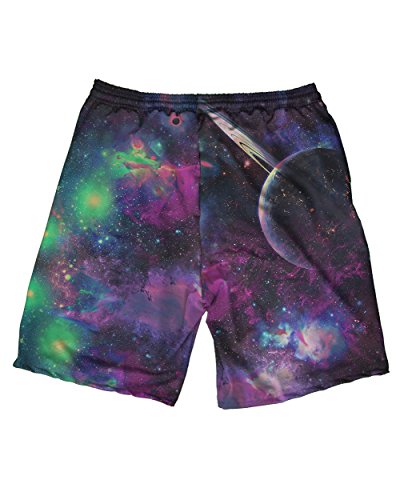 Into The Am Deep Galaxy Athletic Shorts Galaxy Print Mens