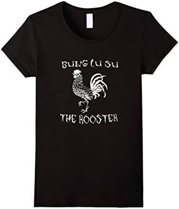 Womens Bung Lu Su The Rooster T Shirt XL Black