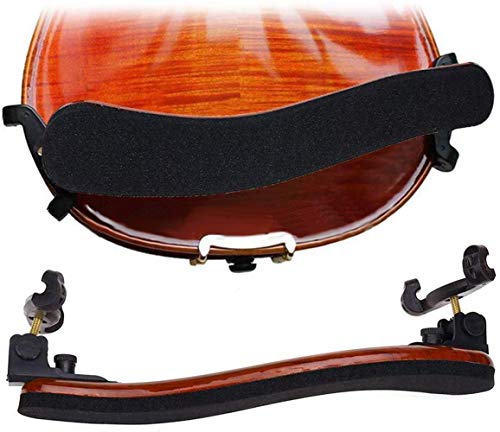 ACCOCO Imitation Wood Grain Violin Shoulder Rest with Collapsible for 3/4 4/4 Violin Fiddle and 13" 14" Viola, Including a Violin Practice Mute - Thumbnail 5