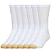 Gold Toe Men's Cotton Crew Athletic Sock 6-Pack (2PK (12 PAIR) 13-15 / Shoe: 12-16, WHITE)