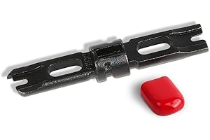 Uvital Punch Down Blade for Impact Tool with Red Head Cap, 110 Type Standard Double Ended Block Blade with & without Cutter