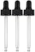 Piping Rock Glass Dropper 3 Pack Fits 2 oz Bottles