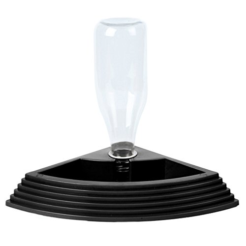OMEM Reptile Water Fountain Water Dish for Pet Busy Man Needed Items (Black)