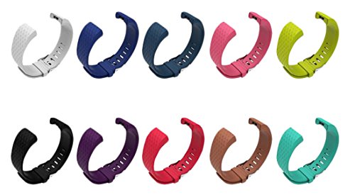 Maaax Fitbit Charge 2 Bands,Classic Edition Adjustable Comfortable Replacement Wristbands for Fitbit Charge 2 [No Tracker],10 Pack.