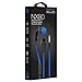 Naztech [NoiseHush Technology] NX80 Stereo 3.5mm High Fidelity Sound Earphones. Tangle-free Cable, In-line Noise-isolating Microphone & Control Button to Switch between Music & Calls (Blue/Black).