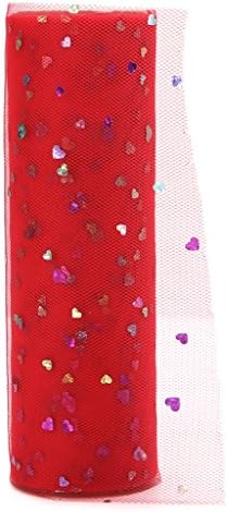 Peachshop Tulle Fabric Netting Roll Spool For Wedding Party Decor,5.91 inch X4.9 Yard (14.8 feet)