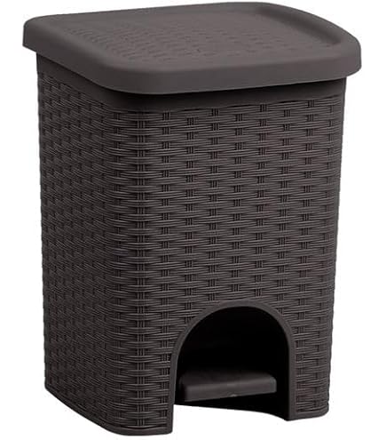 Amazon.com: Superio Mini Trash Can with Foot Pedal Small Outdoor