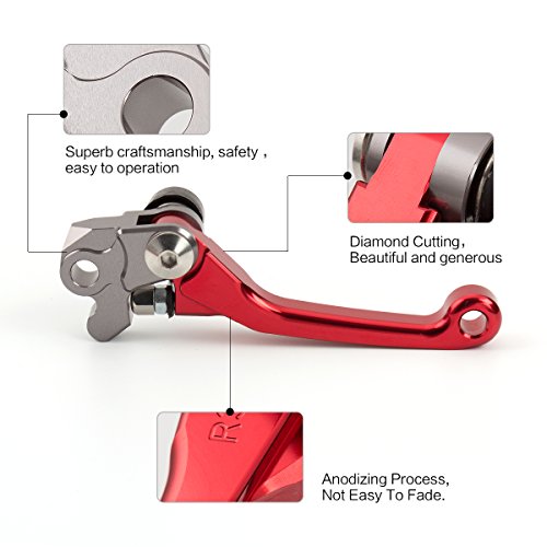 FXCNC CNC Aluminum Dirt Bike Pivot Brake Clutch Lever Set fit for HONDA CRF230F 2003-2009