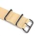 Infantry 20mm 22mm Military Nylon NATO Canvas Fabric Watch Band Strap, 4 Rings Stainless Steel Buckle