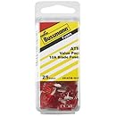 Bussmann (VP/ATM-10-RP) Red 10 Amp Fast Acting ATM Mini Fuse, (Pack of 25)