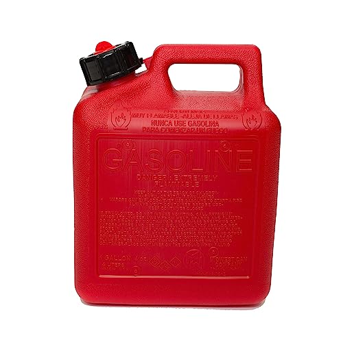 QuickFlow Spout Midwest Can 1210 Auto Shut Off Gasoline Can 1 Gallon