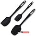 WALFOS BPA Free & Food Grade Silicone Spatulas - High Heat Resistant Non-Stick Silicone Rubber Spatula for Cooking, Baking and Mixing - Strong 304 Stainless Steel Core Technology (3-Piece Set)