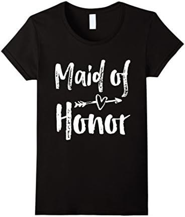 Women's Maid of Honor Shirt Medium Black