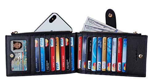 2 Travelambo+Womens+Walllet+Blocking+Bifold