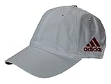 Adidas Womens Ladies Core Performance Custom Front Hit Hat Cap (One Size Fits Most, White/Red)