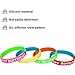 JOVITEC 24 Pcs Happy Birthday Rubber Bracelets Colored Silicone Bracelets for Teenagers Birthday Party Favors for Party Supplies (Fresh Style)
