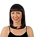 Kangaroo Womens Peggy Sue Wig - Cosplay Wig Costumes for Women - Costume Wigs with Bangs - Kids Cleopatra Wig - Cleopatra Bob Style Wig - black cleopatra wig - Halloween Party Costume Wig Black
