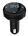 Wireless Stereo Music Car Adapter Bluetooth Car Speaker Player Receiver Sun Visor Car Charger Hands-Free Car Kit with Mic for iPhone 7/Plus Samsung Galaxy (BT69-Black)