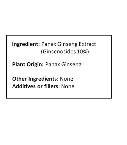 image for NuSci Panax Ginseng Extract Powder, Standardized 10% Ginsenosides, Ene