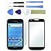 Black Replacement Glass Lens Screen for Samsung Galaxy S2 S 2 II T989 with 8 Piece Tool Kit Screen Protector