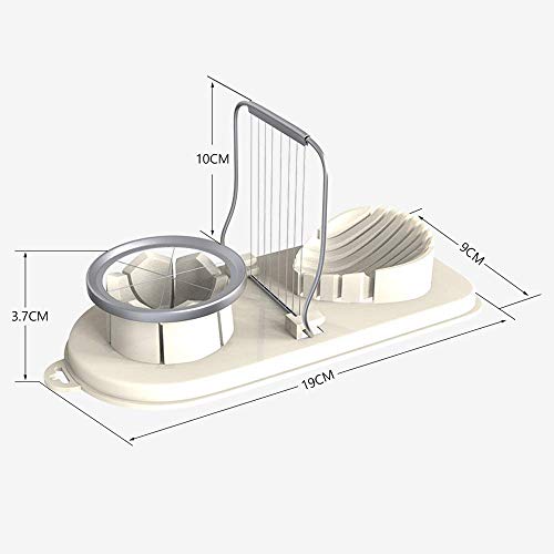 Egg Cutter, Heavy Duty Egg Slicer Mushroom Slicer with Stainless Steel Wires Great for Sandwiches, Salads and Appetizer