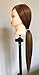 Professional 24 Inches Long 50% Real Human Hair Hairdressing Equipment Styling Head Doll Mannequin Training Head Tools Braiding Cutting Student Practice Model with Clamp(Col. Dark Blonde)