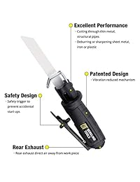 Berkling Tools Herramienta neumática de baja vibración compacta sierra de aire