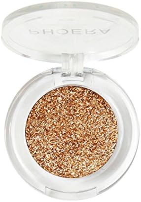 huichang PHOERA Glitter Shimmering Color Eye Shadow Powder Palette Metallic Eyeshadow Palette Cosmetic (Gold)