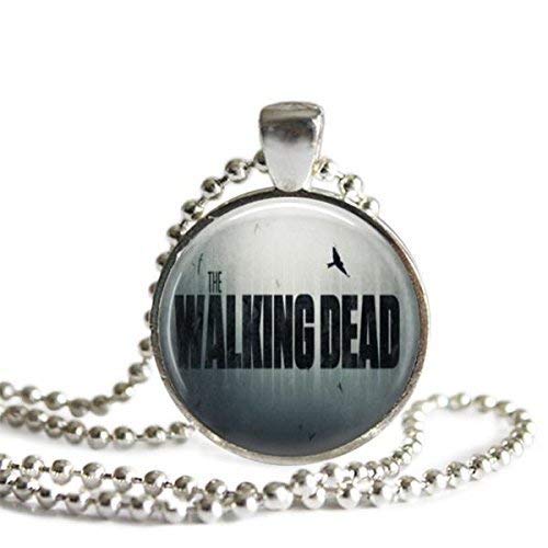 The Walking Dead 1 Inch Silver Plated Pendant Necklace