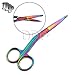 DDP MULTI TITANIUM COLOR RAINBOW KNOWLES BANDAGE SCISSORS 5 1/2