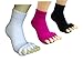 Toe Separator Women Foot Alignment Socks Yoga GYM Massage Toeless Relieve Pain 2/3 Pack