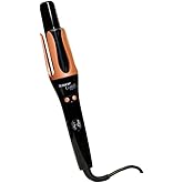Taiff Automatic Curling Iron | 1¼" Rotating Barrel with Ion Technology | PTC Fast Heating | 3 Heat Settings 340°F–410°F | Dual Voltage Hair Curler for Smooth Frizz Free Long Lasting Curls