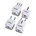 TESSAN Grounded Universal Travel Plug Adapter International Travel Plug USA to UK/Italy/HK/GermanyFrance/ect PlugAdapter Set